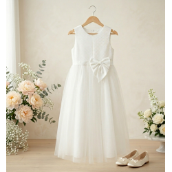 Vestido Crisantemo Beige