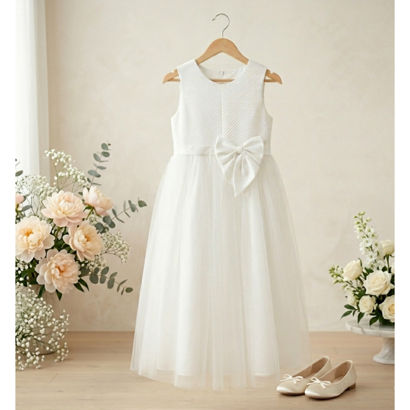 Vestido Crisantemo Beige