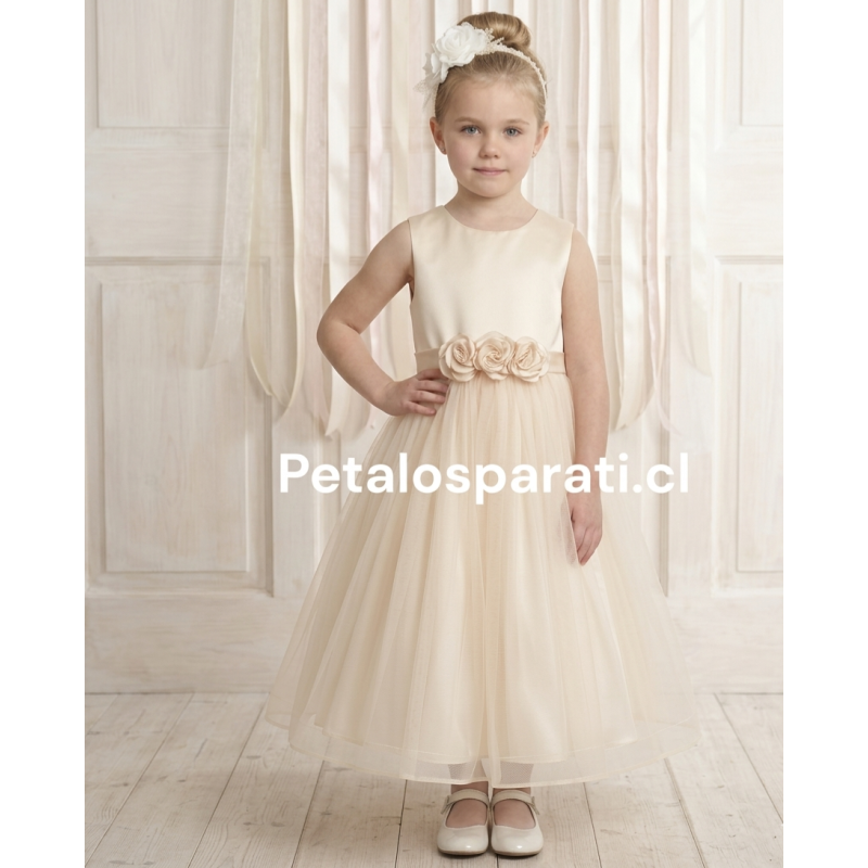 Vestido Amanda Beige