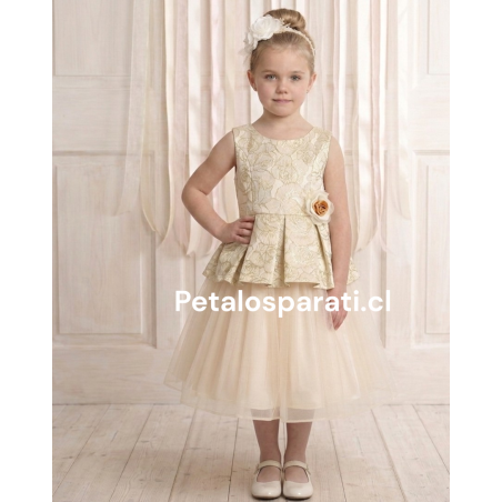 Vestido Graciela Dorado