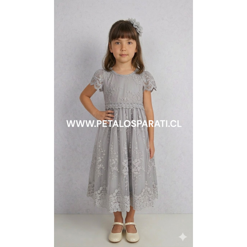 Vestido Isabel Gris