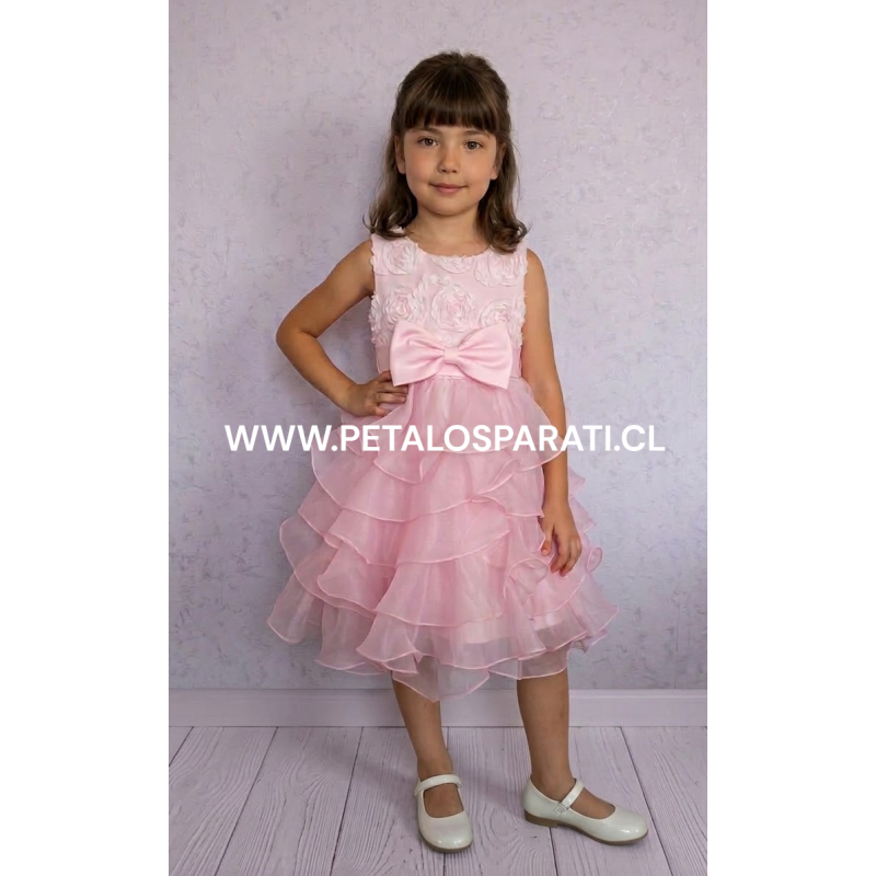 Vestido Carolina Rosado