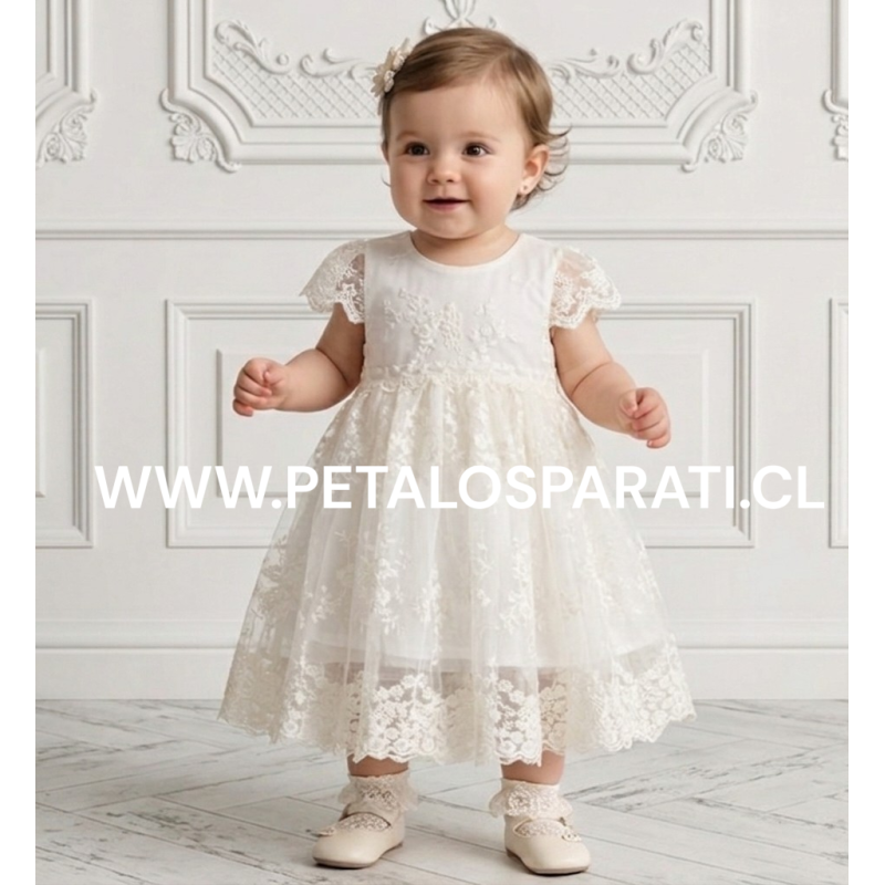 Vestido Isabel Beige