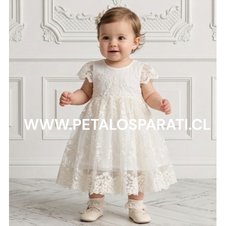 Vestido Isabel Beige