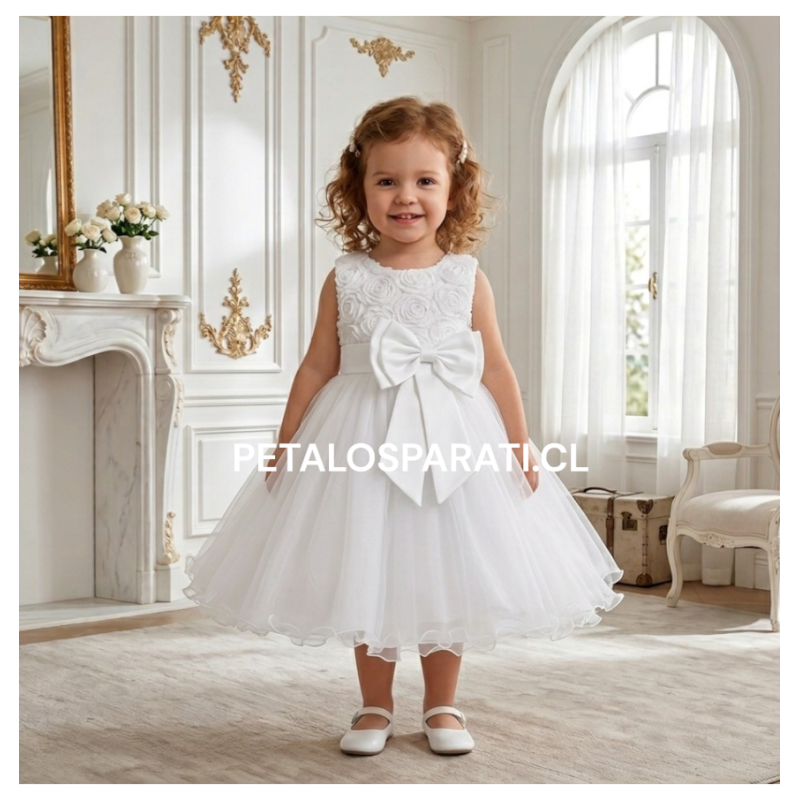 Vestido Hortensia Bebe blanco