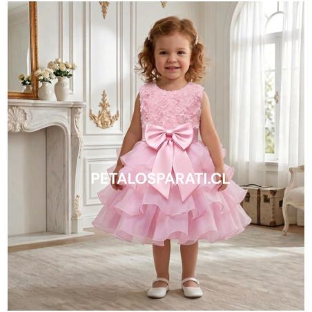 Vestido Carolina Rosado Bebe