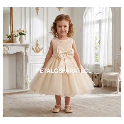 Vestido Hortensia Bebe Beige