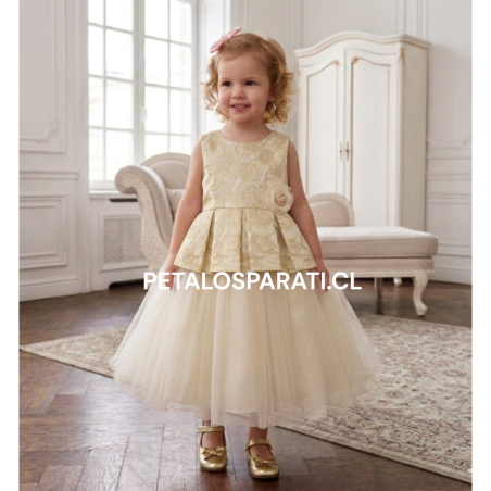 Vestido Graciela Dorado Bebe