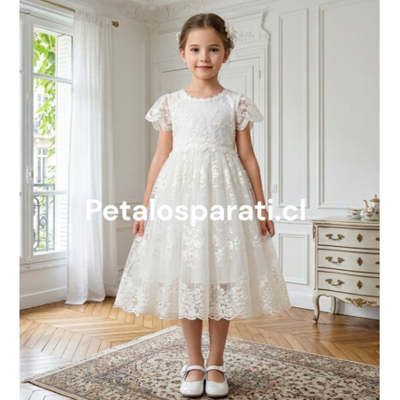 Vestido Isabel Beige